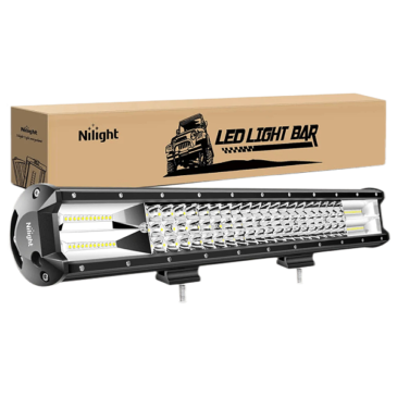 Nilight 18005C-A 26-Inch Triple Row Flood Spot Combo Light Bar