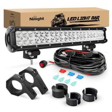 Nilight ZH063 20-Inch 126W LED Light Bar W/ Bar Clamp & Harness